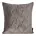 Poszewka na poduszkę 45x45 cm welwetowa, ciemnobeżowa pikowana, wzór w stylu art deco RIA 2 Eurofirany Premium
