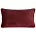Poszewka na poduszkę 30x50 cm bordowa z szenilowej tkaniny ROSI