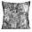 Poszewka na poduszkę 45x45 cm welwetowa szara zdobiona metalicznym wzorem ESTER