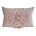 Poszewka na poduszkę 30 x 50 cm z welwetu kolor pudrowy zdobiona trójwymiarowym motywem kwiatu FLORES 2