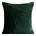 Poszewka na poduszkę 60x60 cm ciemnozielona z miękkiej futrzanej tkaniny NINA