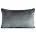 Poduszka 30 x 50 cm welwetowa grafitowa z kontrastującą lamówką GAJA 3