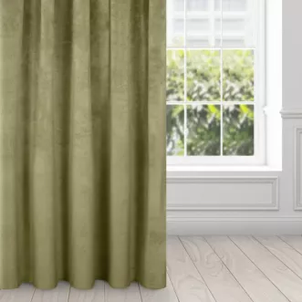 Zasłona oliwkowa z ekskluzywnego aksamitnego welwetu 290 g/m2 140x270 cm taśma - RIA - Diva Line