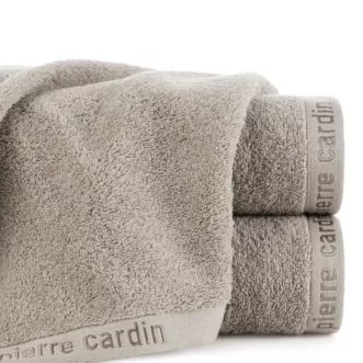 Ręcznik do rąk 30x50 cm bawełniany kolor ciemnobeżowy z żakardową bordiurą 430 g/m2 EVI Pierre Cardin