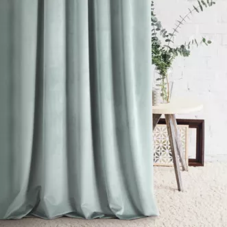 Tkanina zasłonowa, miękka, welwetowa o aksamitnej strukturze z kolekcji Pierre Cardin