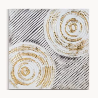 Ręcznie malowany obraz na płótnie w stylu boho