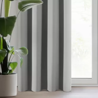 Zasłona srebrna zaciemniająca 135x250 cm przelotka - ADLEY