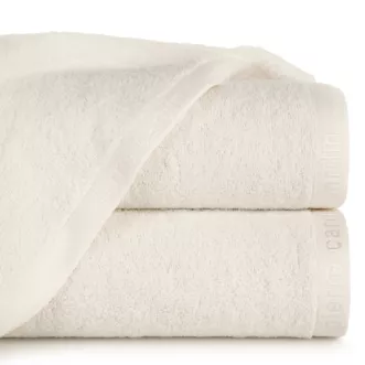 Ręcznik do rąk 30x50 cm bawełniany kolor kremowy z żakardową bordiurą 430 g/m2 EVI Pierre Cardin