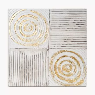 Ręcznie malowany obraz na płótnie w stylu boho