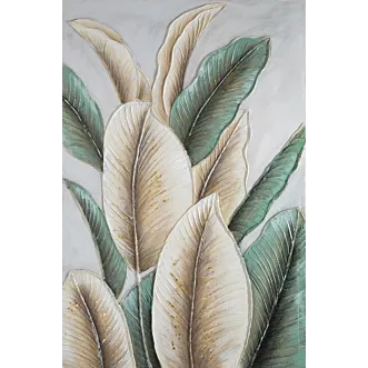 Obraz LIŚCIE BANANOWACA ręcznie malowane na płótnie