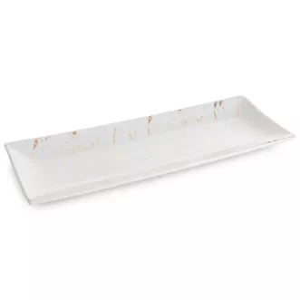 Patera dekoracyjna ARIELA 2 zdobiona przecieranym wzorem