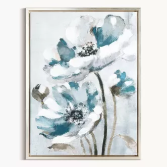 Obraz ręcznie malowany na płótnie z motywem kwiatów