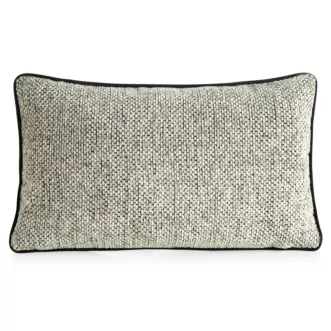 Poszewka na poduszkę 30x50 cm beżowa z plecionej szenilowej nici z efektem melanżu BARI