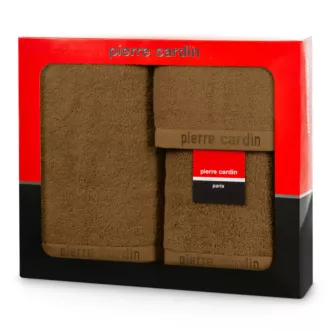 Zestaw ręczników bawełnianych na prezent 3 szt kolor miodowy 430 g/m2 EVI Pierre Cardin