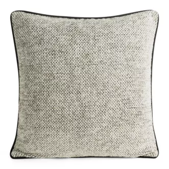Poszewka na poduszkę 45x45 cm beżowa z plecionej szenilowej nici z efektem melanżu BARI
