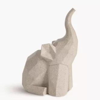 Figurka dekoracyjna SŁOŃ o geometrycznych liniach