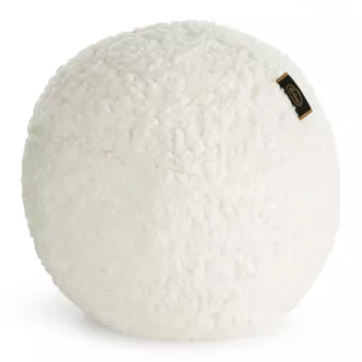 Poduszka w formie kuli średnica 24 cm z tkaniny typu bukla kremowa BUKLA 09
