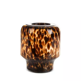 Wazon LANA ze szkła artystycznego we wz&oacute;r panterki