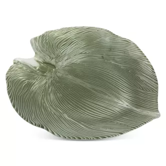 TERRA COLLECTION Patera MONTENEGRO ze szkła artystycznego w kształcie liścia