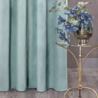 Zasłona szałwiowa z matowego welwetu 140x270 cm taśma - MELANIE