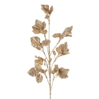 Świąteczna gałązka o lśniącej powierzchni