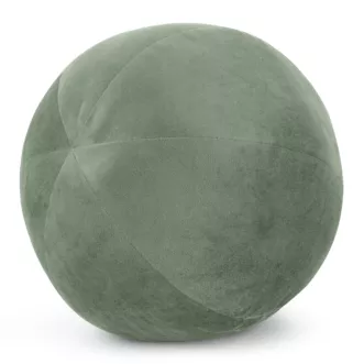 Poduszka dekoracyjna w formie kuli średnica 24 cm welwetowa oliwkowa GAJA