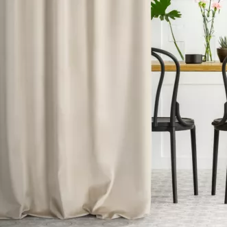 Tkanina zasłonowa, miękka, welwetowa o aksamitnej strukturze z kolekcji Pierre Cardin