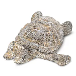 Figurka stalowa ż&oacute;łw  o drobnym strukturalnym wzorze 15x12x6 cm BARY