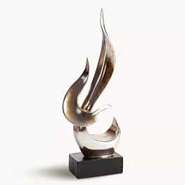 Figurka złoto-czarna  p&oacute;łmatowa  14x8x37 cm ZOE