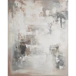 Obraz abstrakcja beżowo, brązowy ręcznie malowany na pł&oacute;tnie 80x100 cm