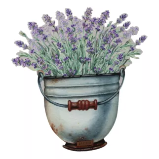 Podkładka na stół jasnoszaro, fioletowa 33x33 cm SUMMER 1 z nadrukowanym motywem bukietu lawend