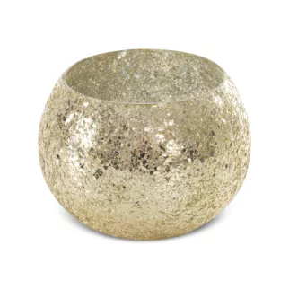 Osłona na donicę MELIA ze szkła artystycznego z efektem popękanego szła