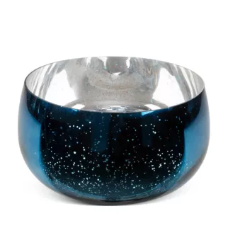 Misa MOLLY ze szkła artystycznego granatowo-srebrna