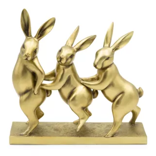 Figurka wielkanocna urocza rodzinka zajączków