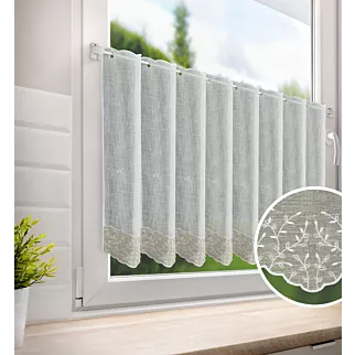 Tkanina firanowa zazdrostka z etaminy z haftem