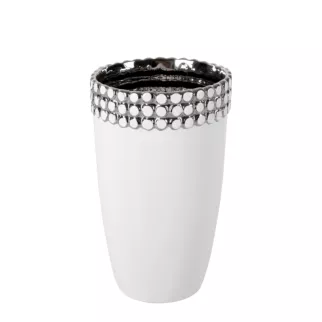 Wazon ceramiczny ELORA zdobiony subtelnym wzorem