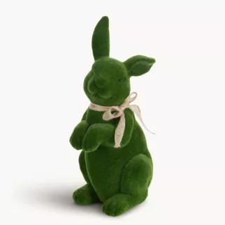 Wielkanocna figurka w kształcie zajączka o strukturalnym meszkowym wykończeniu