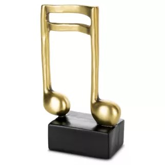 Figurka żółto-czarna w kształcie nuty 9x4x14 cm SONIK