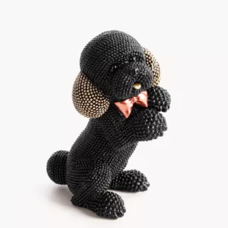 PIES - figurka dekoracyjna ELDO o drobnym strukturalnym wzorze