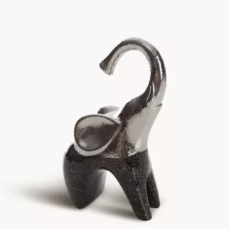 Figurka Słonia z glinki ceramicznej LEO