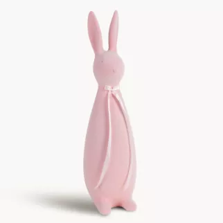 Wielkanocna figurka w kształcie zajączka o strukturalnym meszkowym wykończeniu