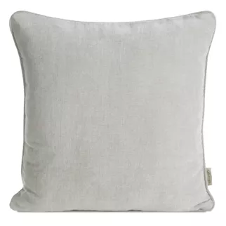 Poszewka na poduszkę 45x45 cm szenilowa, jasnobeżowa NILO