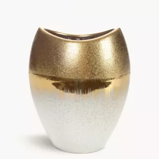 Wazon ceramiczny MAX 1 łączący fakturę granitu z lśniącą powierzchnią