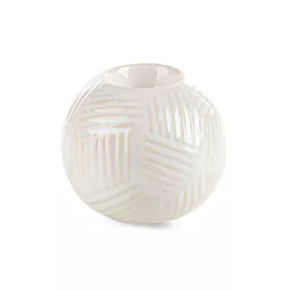 Świecznik dekoracyjny na tealighty ROMINA z wytłaczanym wzorem