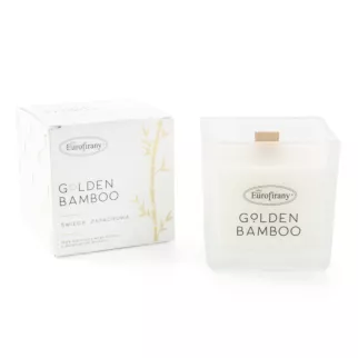 Świeca sojowa BAMBOO z naturalnymi olejkami i drewnianym knotem