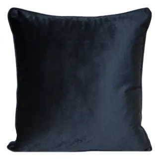 Poszewka na poduszkę 45x45 cm welwetowa kolor czarny z wypustką na brzegach SIBEL PIERRE CARDIN