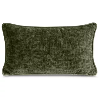 Poszewka na poduszkę 30x50 cm oliwkowa z szenilowej tkaniny ROSI - kolekcja FIORE