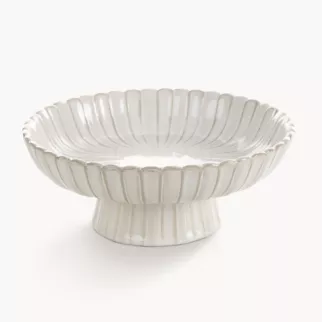 Misa dekoracyjna na stopce AVRIL z przecieranym wzorem w stylu eko