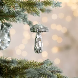 Ozdoba choinkowa GRZYBEK o mozaikowej strukturze