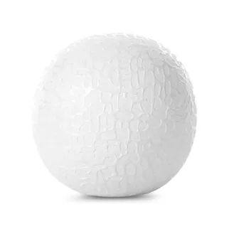 Kula ceramiczna biała  z drobnym wzorem średnica 10x10 cm RISO